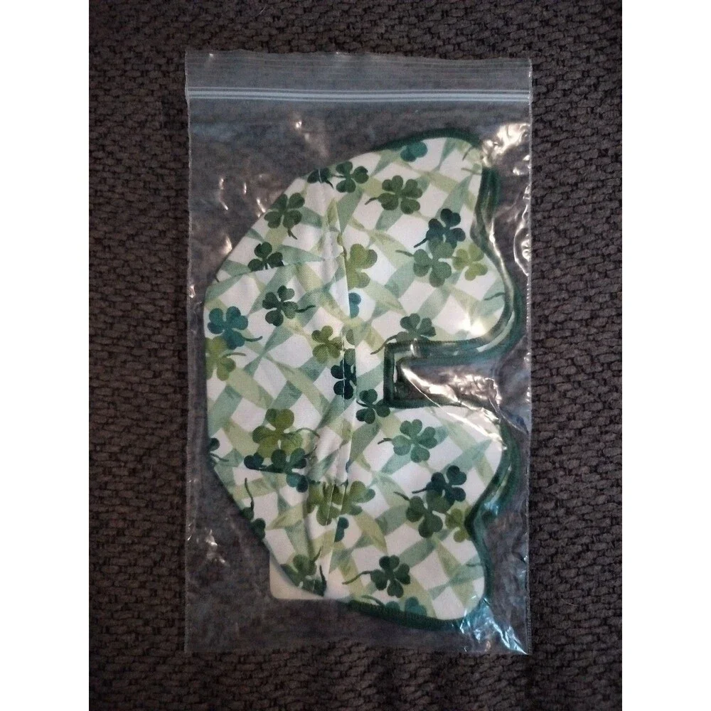 New Vintage Longaberger Lots of Luck Basket Liner And Tie On Charm 1998 NIP